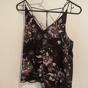 Multicolor floral print, tank blouse